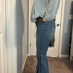 Bell bottom jeans, bought off of SHEIN worn once